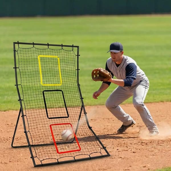 Rebound Net, 3 Målzoner, Holdbar Stålramme,MULTI