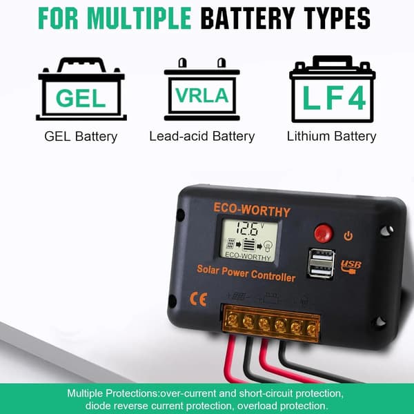 Solpanelset, Komplett System, Effektiv Energilagring,svart