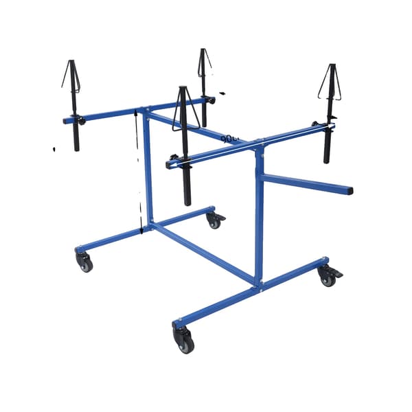 Hjulmålningsställ, 360° rotation, 100 kg lastkapacitet,Blå