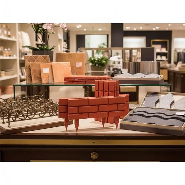 Plæneafgrænsningshegn, Sammenkoblingsdesign, Holdbar Polypropylen,Burgunder