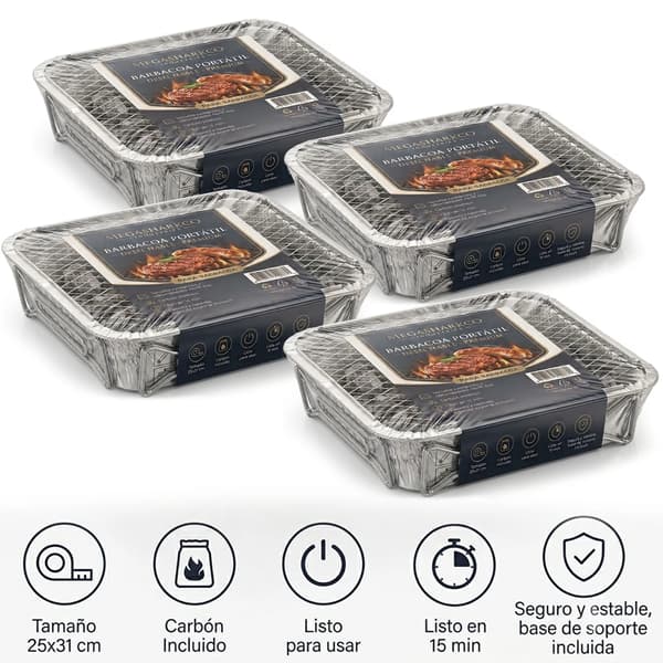 Grill, Bærbar, Alt-Inklusive,Pack Plus