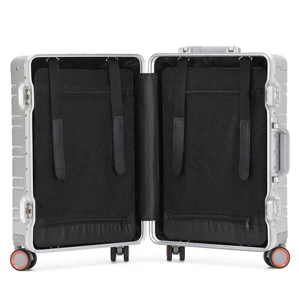 Kuffert, Aluminium-Magnesium Legering, Rullende Bagage,HB60-sort, 24 tommer