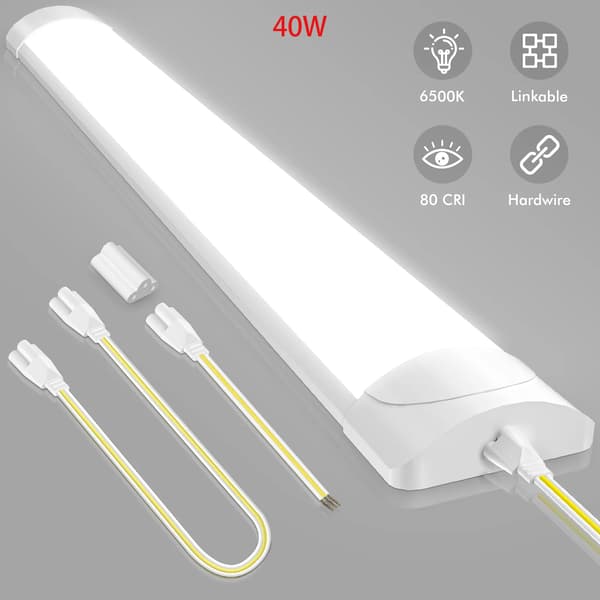 LED Batten Lys, Energi Effektiv, Alsidig Indendørs Belysning,2PC, 40W-115cm-a, 6500K-a