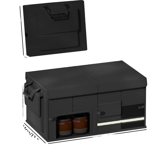 Bilopbevaringsboks, Vandtæt Materiale, Multi-Compartment Design,60L