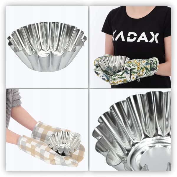 Bakform, Rund Form, Hållbar Metallkonstruktion,Silver