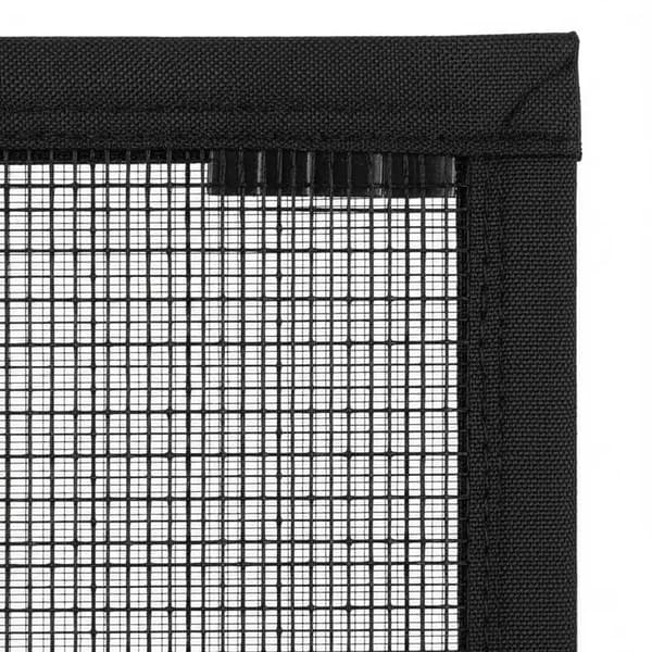 Fluedør Gardin, Magnetisk Design, Året Rundt Brug,Sort