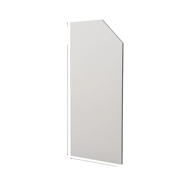 Urinalpartition, rustfrit stål, vægmonteret,Fasevinkel