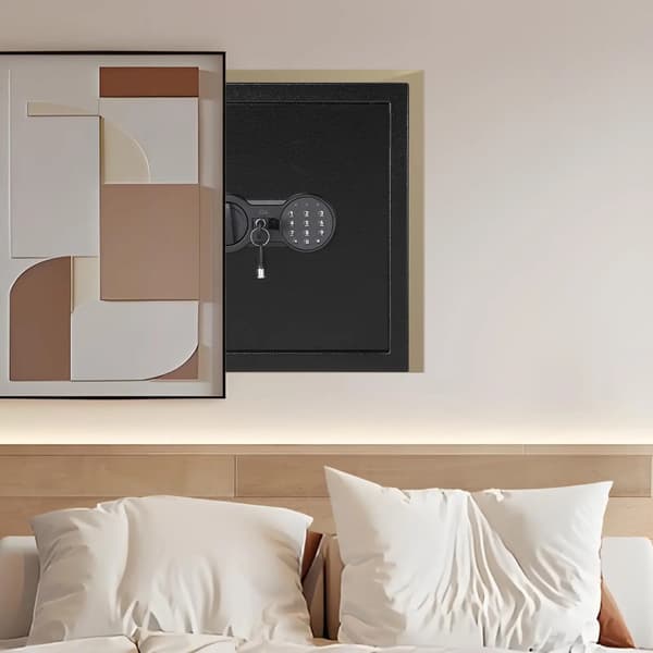 Sikkerhedsboks, Dobbelt Låsemetoder, Brandsikker Dokumenttaske,250X350X250mm