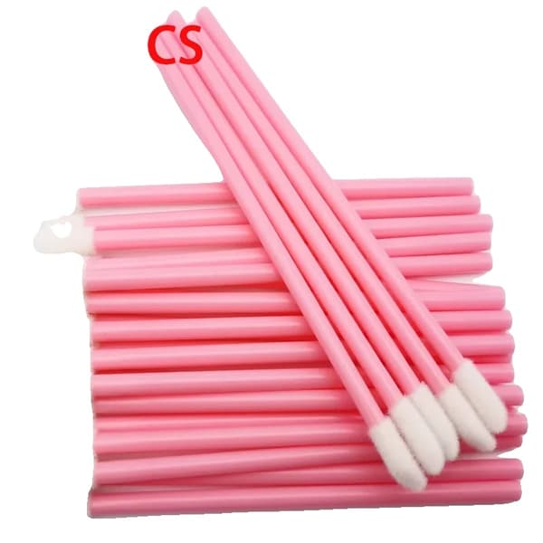 Makeupbørste, 100 Stykker, Svampemateriale,A0026-100PCS Pink