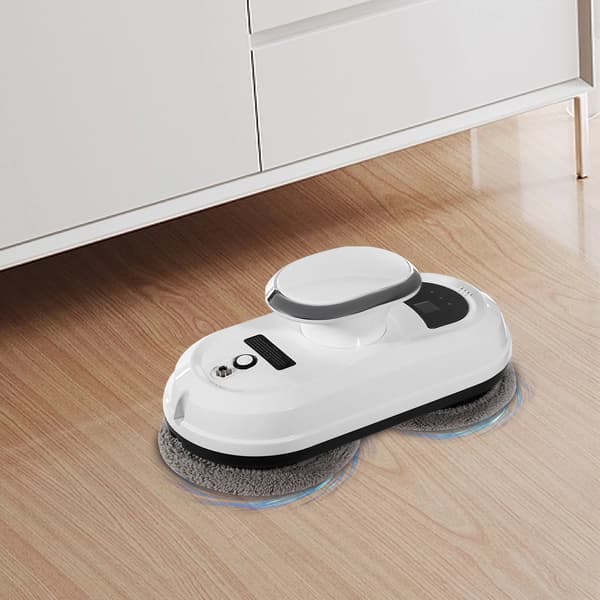 Fönsterputsrobot, Kraftfull Motor, Fjärrkontrollfunktion,VIT
