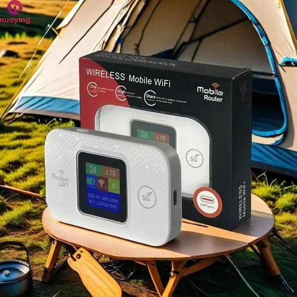 Mobil WiFi-router, 4G/5G-support, bærbart design,382 M9S Hvid EU