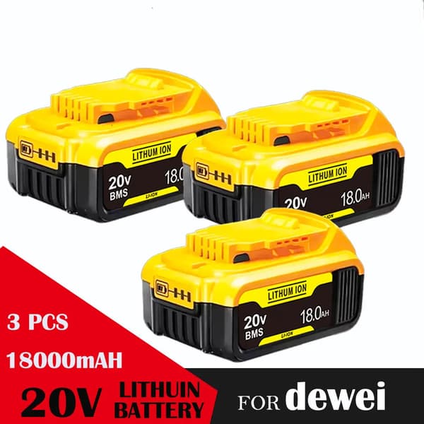 Batteri, 20V, 18000mAh kapacitet, 3PCS 20V 18.0AH