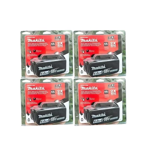 Litiumjonbatteri, 6000mAh kapacitet, LED-indikator, 4 PCS 6.0Ah-DKMT