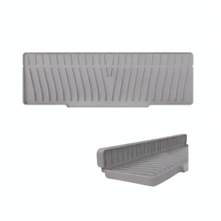 Diskbänksskydd, Multifunktionell Matta, Miljövänlig Silikon,silicone-e, Grå L48W15cm