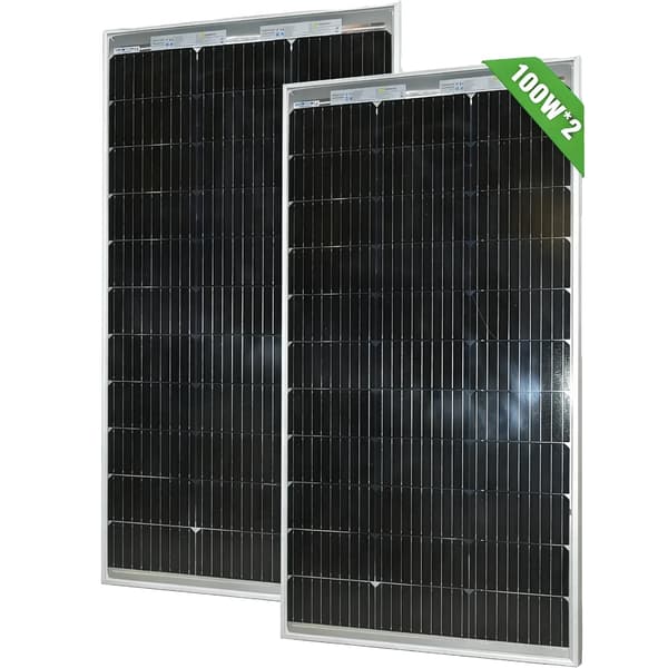 Solpanel, Høj Effektivitet, Holdbart Design,2stk 100w panel