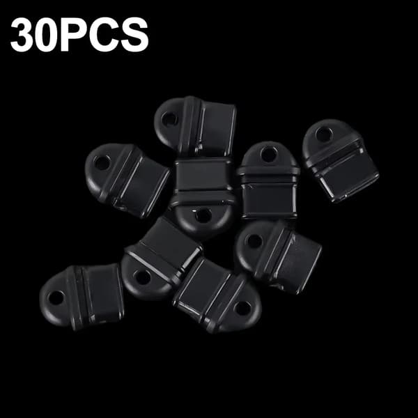 USB-C Støvprop, Silikone Materiale, Universel Kompatibilitet,30Pcs Sort