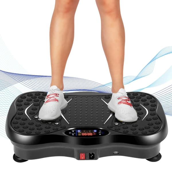 Kuntovärähtelykone, Bluetooth-kaiutin, 99 nopeustasoa,Musta