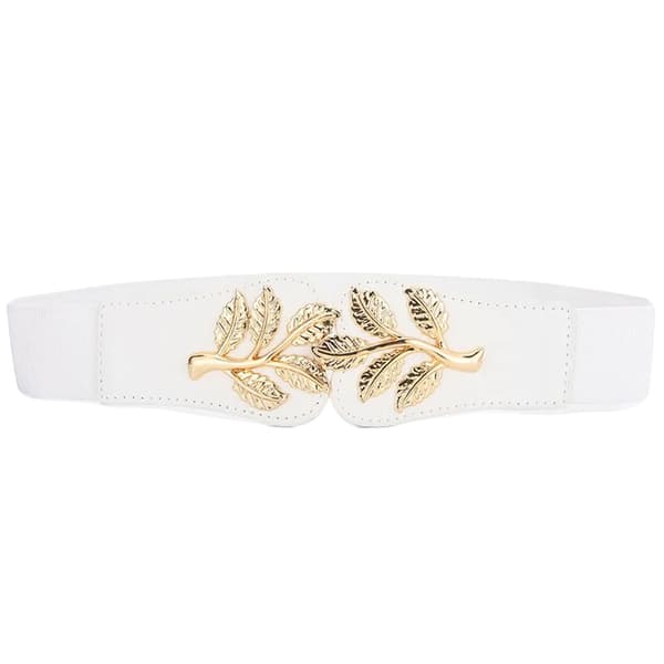 Bälte, Modernt Design, Elastisk Midjeslutning,VIT