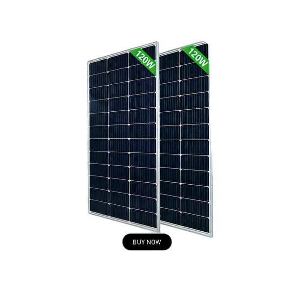 Solpanel, Hög Effektivitet, Hållbar Design,2st 120w panel