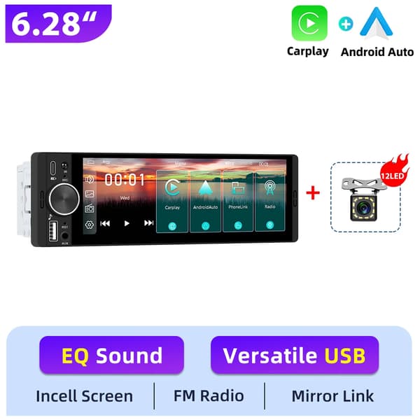 Carplay, Smart Forbindelse, Alsidig Medieafspilning,6.28inch Carplay