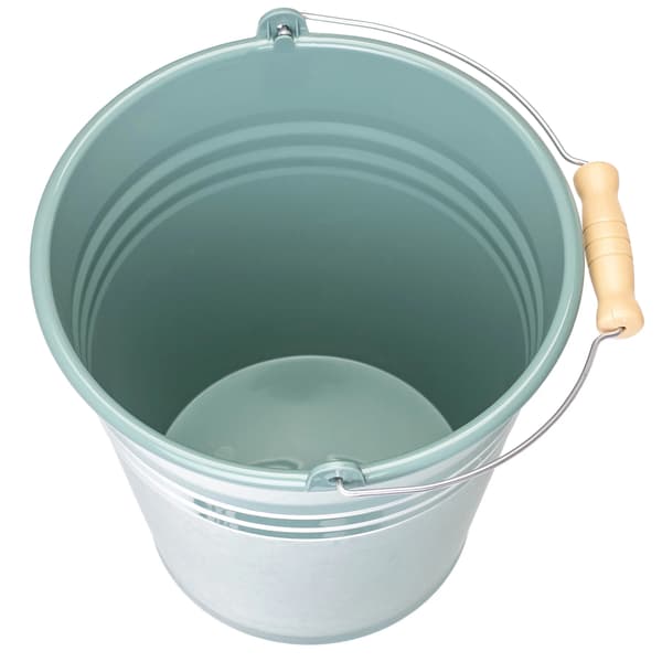 Hink, 7L kapacitet, ergonomiskt metallhandtag,grön