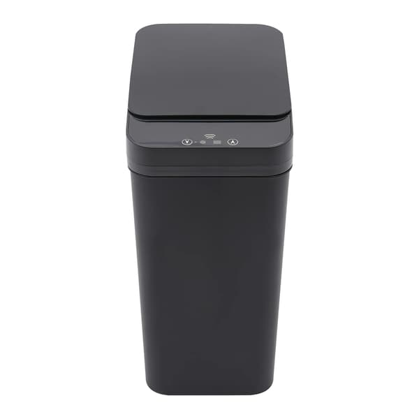 Affaldsbeholder, Automatisk Låg, Pladsbesparende Design,sort