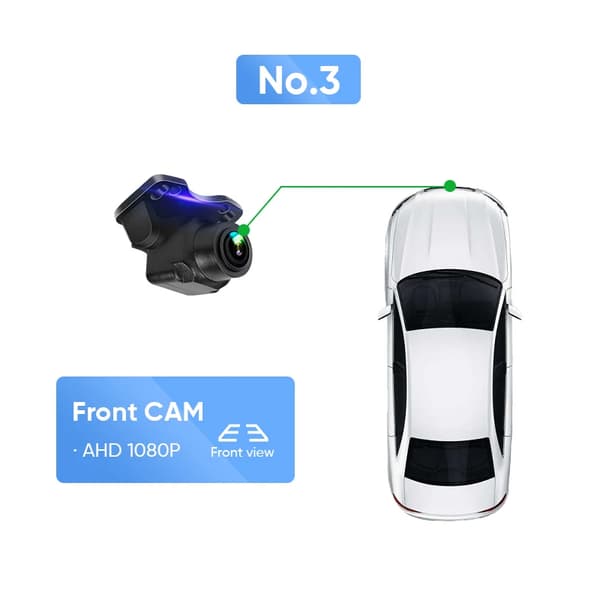 Kamerasystem, AHD 1080P, Avancerade säkerhetsfunktioner,Nr.4 Front ADAS1080P