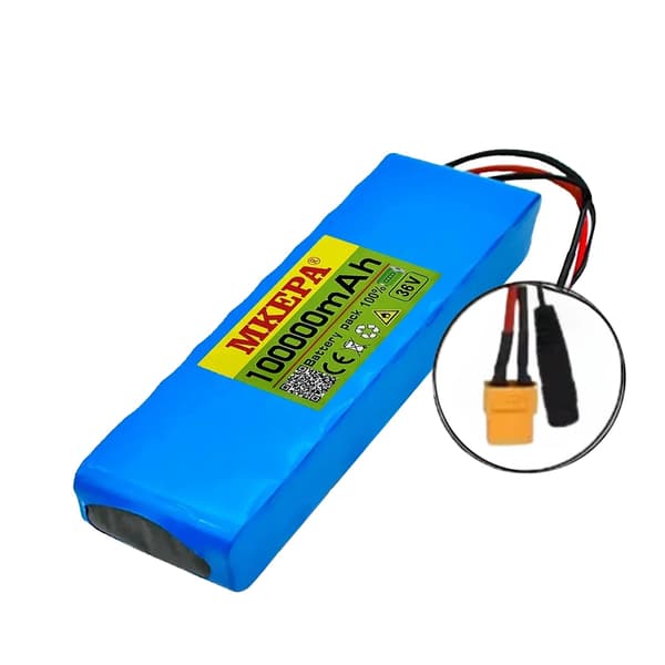 Litiumioniakku, 10500 mAh kapasiteetti, 36V jännite, XT60+DC