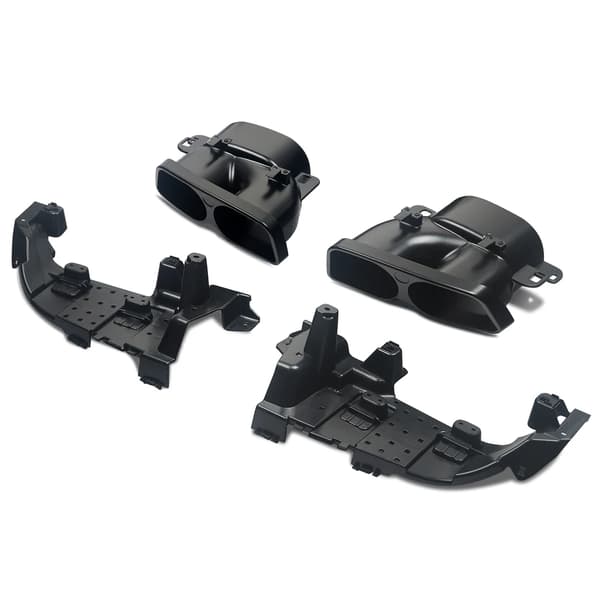 Bumper Diffuser, PP Plastmateriale, Kompatibel med AMG-Line Modeller,Glans Sort