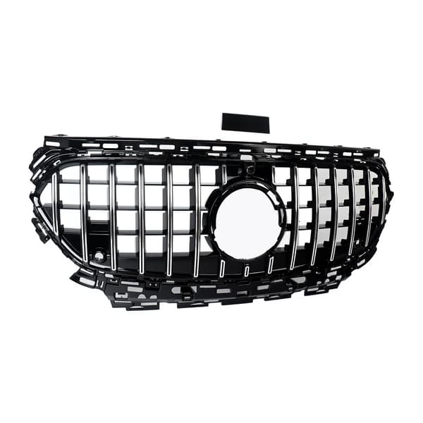 Racing Grill, GT Stil, Holdbar Konstruktion,Krom Sort