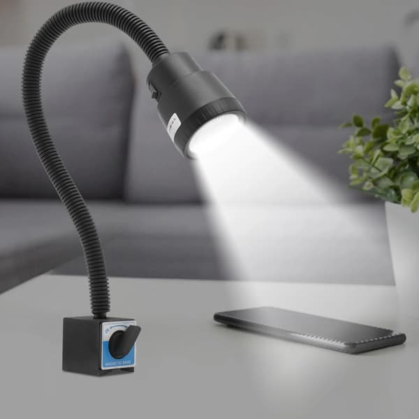 Arbejdslampe, Magnetisk Base, Fleksibel LED Design,sort, 5w