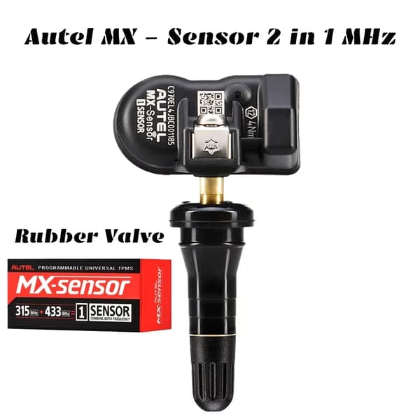 TPMS-sensor, dubbelbandsfrekvens, bred kompatibilitet, Gummi
