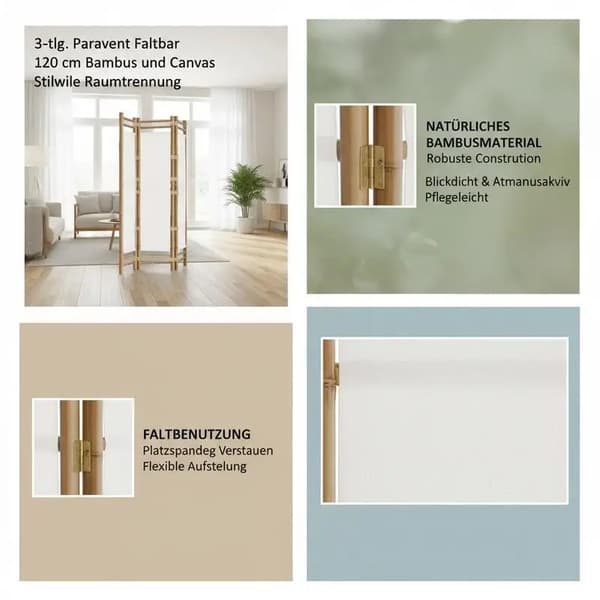 Rummdivider, Moderne Stil, Multifunktionel,Creme