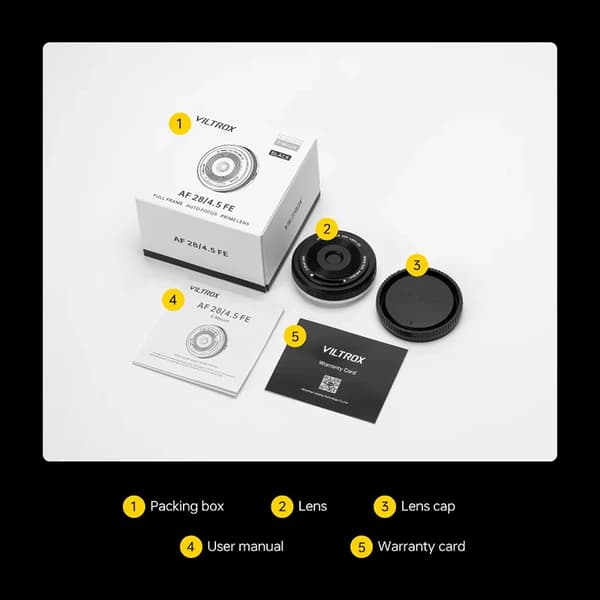Kameralinse, Autofokus, Kompakt Design,sort, Sony E-mount（FE）