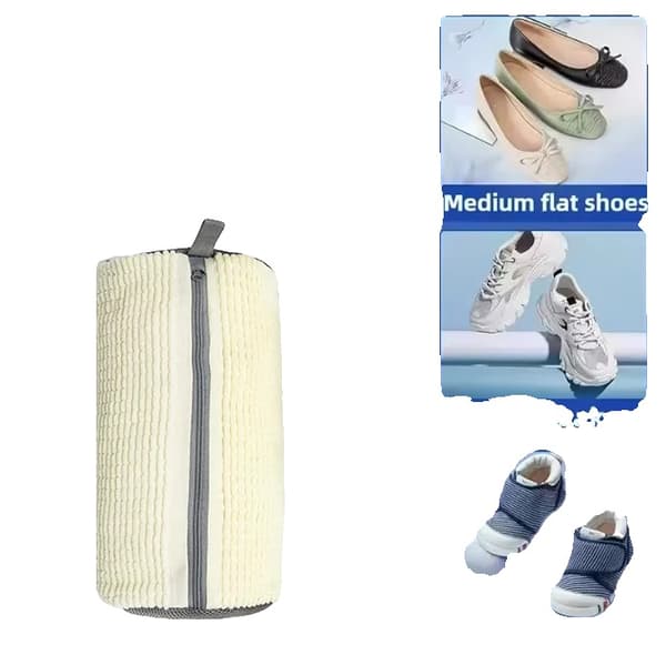 Sko Taske, Kraftig Mesh, Anti-Slid Beskyttelse,4PC-a, HVID