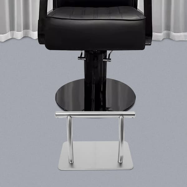 Frisörstol Fotstöd, Hållbart Rostfritt Stål, Ergonomisk Design,Silver