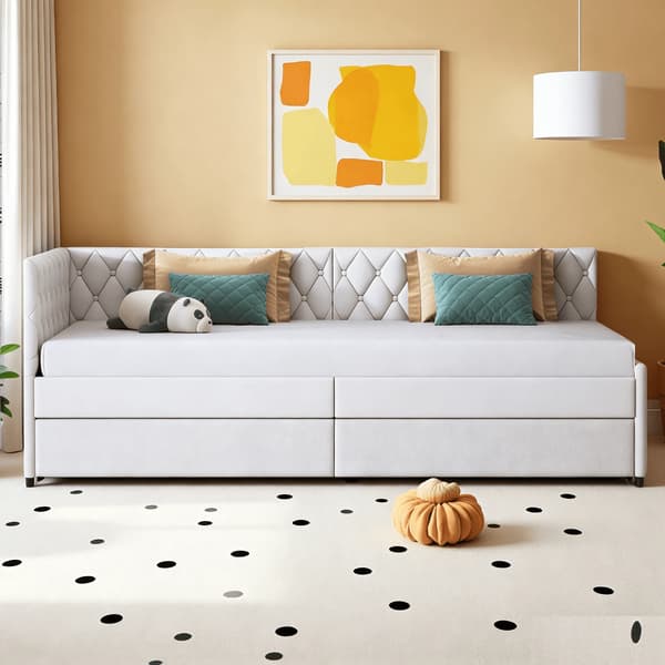 Sofa Bed, Alsidig Design, Komfortabel Siddeplads,Beige