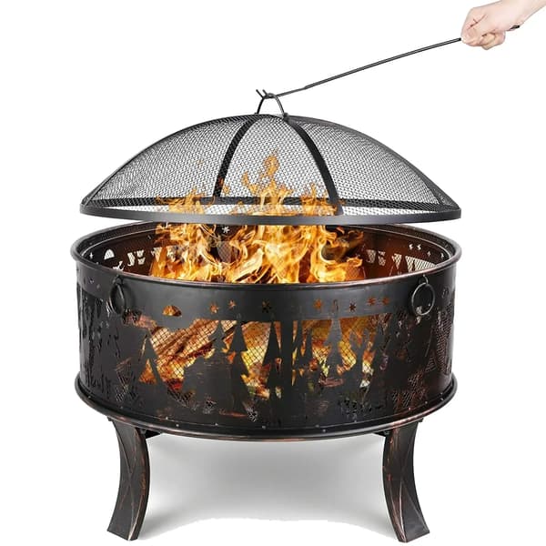 Eldstad, Kolgrill, Utomhusvärme,svart