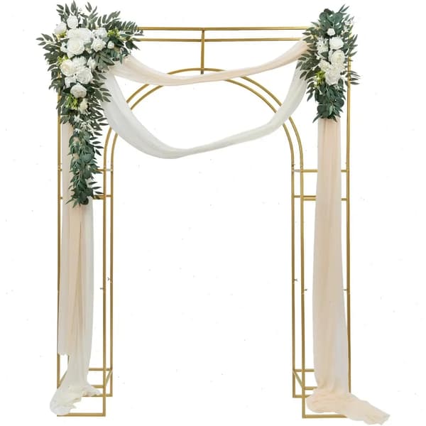 Bröllopsbåge, Robust Metallram, Elegant Design,Guld, 1.8 2.5m 5.91 8.2ft