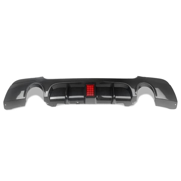 Bageste kofanger diffuser, LED bremselys, ABS plastkonstruktion,Kulfiberlook