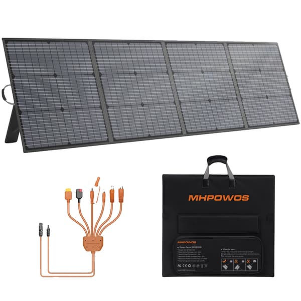 Solpanel, Fällbar Design, Hög Effektutgång,220W 20V solpanel