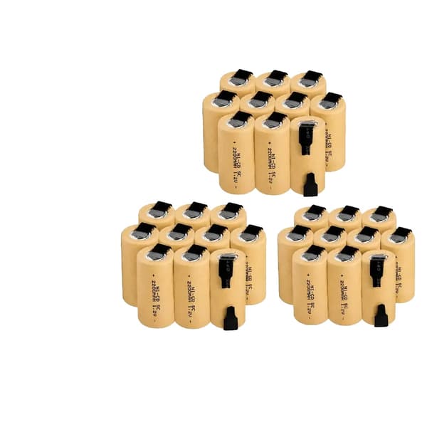 Batteri til elværktøj, Ni-Cd, 2800mAh kapacitet,1.2V-e, 30PCS