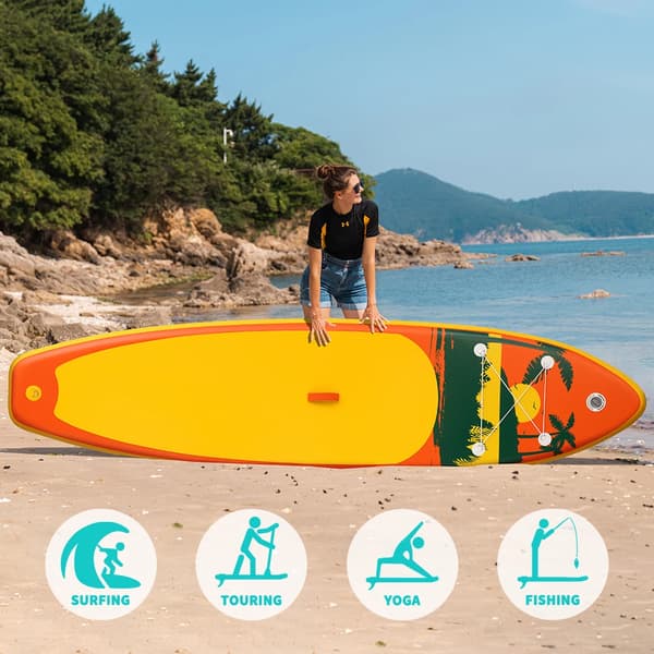 Stand Up Paddle Board, Høj Belastningskapacitet, Bærbare Tilbehør,Appelsin