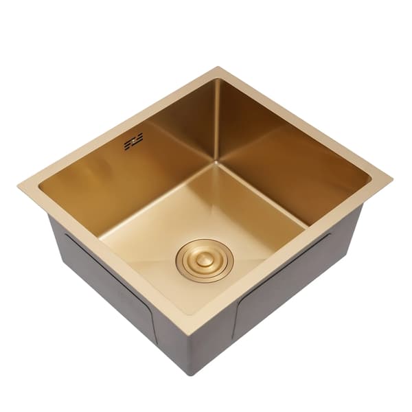 Køkkenvask, Holdbart Rustfrit Stål, Rummelig Design,Guld