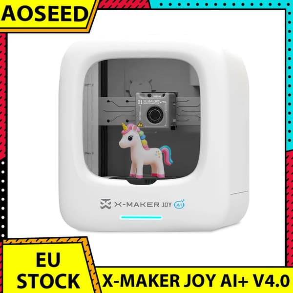 3D-printer, stemmekontrol, fuldt lukket design,EU, AOSEED X-MAKER JOY AI+ V4.0