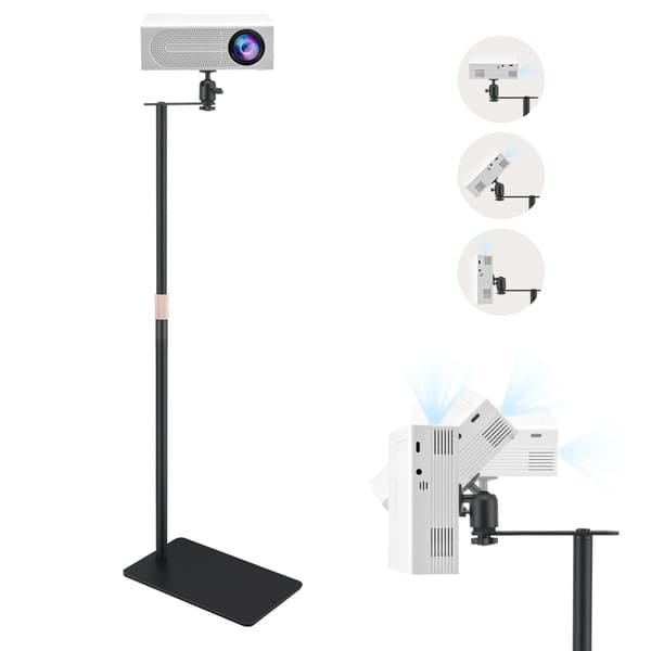 Projektorställ, Höjdjusterbart, 360° Rotation,endast stå