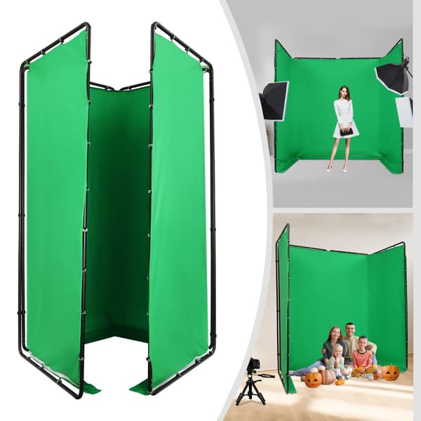 Fotografi Baggrund, Justerbar Ramme, Robust Design,grøn