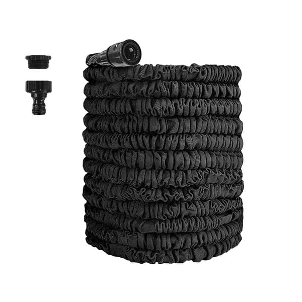 Udvidelig Havevandslange, Fleksibelt Design, Holdbar Konstruktion,sort, 100ft