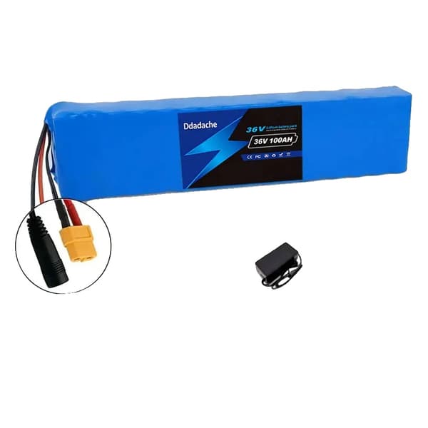 Litiumjonbatteri, 100Ah kapacitet, säkerhetsfunktioner,XT60-DC