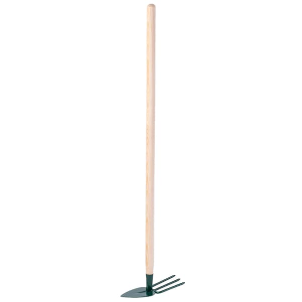 Trädgårdshacka, Stålskaft, 83 cm Längd, Tre-tandsdel, Mångsidigt Grävverktyg, Lättviktig